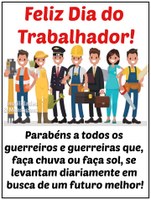 1º de Maio "DIA DO TRABALHADOR"